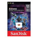 כרטיס הרחבת זכרון מהיר SanDisk Extreme MicroSDXC Gaming 64GB