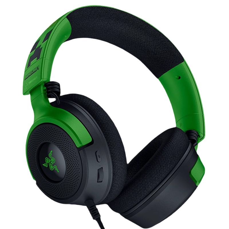 אוזניות גיימינג RAZER Kraken V4 X Minecraft Edition
