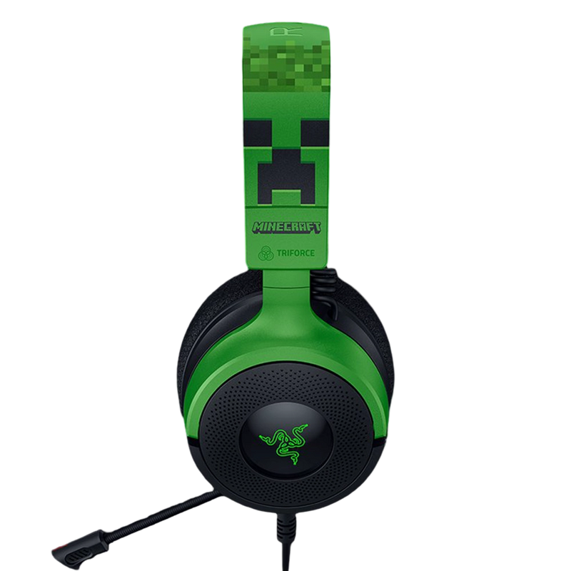 אוזניות גיימינג RAZER Kraken V4 X Minecraft Edition