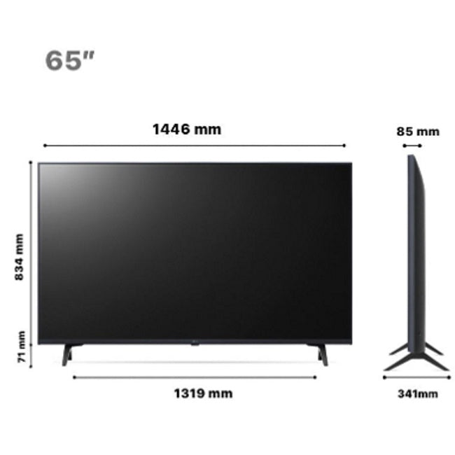 טלוויזיה חכמה LG UHD בגודל 55 אינץ' ברזולוציית 4K דגם: 55UR73006LA