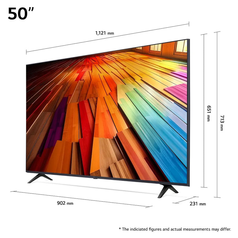 טלוויזיה "50 חכמה LG UHD ברזולוציית 4K דגם: 50UT80006LA