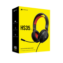 אוזניות גיימינג CORSAIR HS35 V2 RED