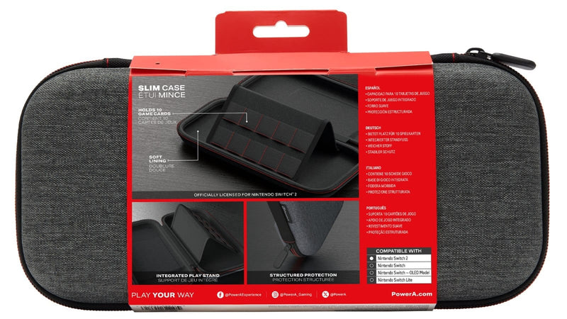 נרתיק נשיאה Nintendo Switch 2 Dark Heather Grey Case