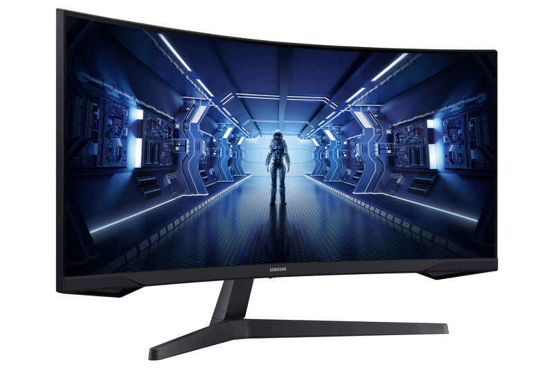 מסך מחשב גיימינג קעור Samsung Odyssey G5 C34G55TWWP 34'' LED VA UW - צבע שחור