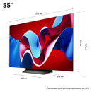 טלוויזיה "55חכמה LG OLED ברזולוציית 4K דגם: OLED55C46LA