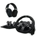 באנדל אוזניות והגה G29 + G435 לוג'יטק - Logitech