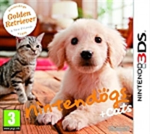 3DS - Nintendogs + Cats: Golden Retrieve - NTSC