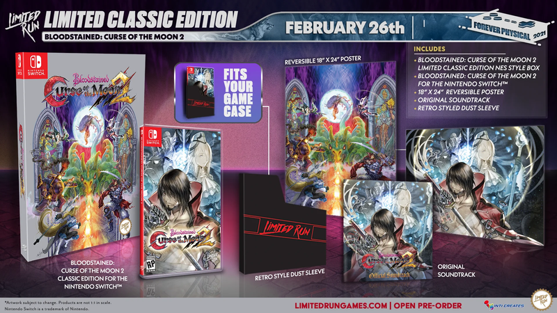 Nintendo Switch - BLOODSTAINED: CURSE OF THE MOON 2 Classic Edition LR
