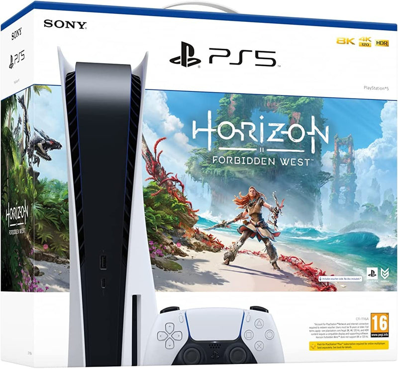 באנדל פלייסטיישן 5 - Sony PlayStation 5 Blue-Ray + Horizon FW